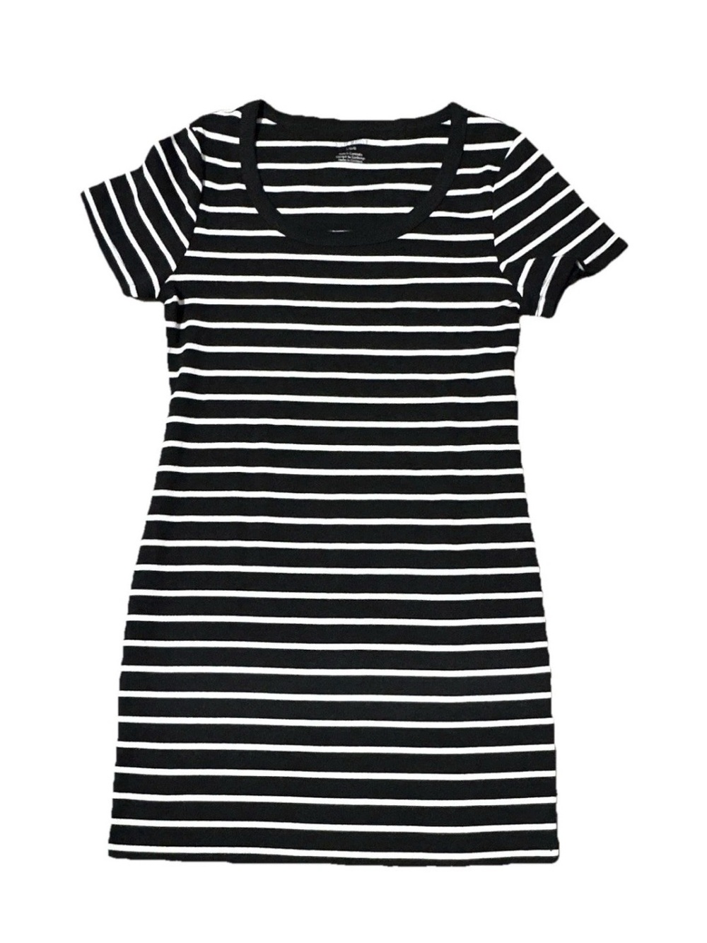 Steve Madden Black and White Striped Tee